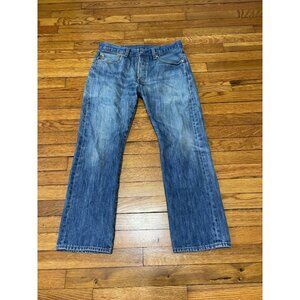 Levi’s 501 Jeans Mens 32x29 Blue Button Fly Straight Fit Medium Wash Denim Pants